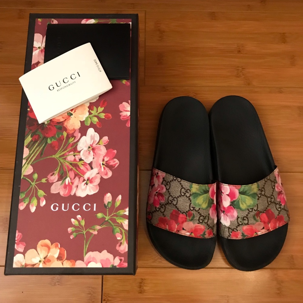 Floral Gucci Slides SOLD